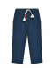 Льняные брюки, синие Saint Barth | Фото 1