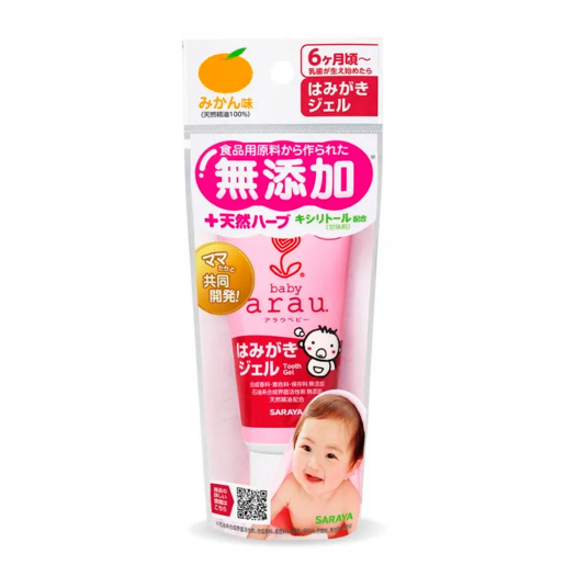 Arau baby Зубная паста-гель для малышей 35 г. с пластиковой щеткой-напальчником  | Фото 1