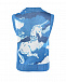 Синий жилет с декором &quot;Единорог&quot;  | Фото 2