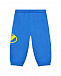 Спортивные брюки с желтым лого, синие Diesel | Фото 2
