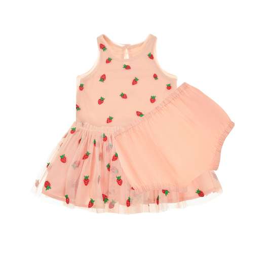 Платье и шорты розового цвета Stella McCartney | Фото 1