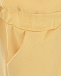 Желтое платье с перфорированным логотипом  | Фото 4
