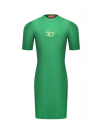 Трикотажное платье, зеленый металлик