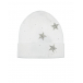 Белая шапка со звездами из стразов Il Trenino | Фото 1