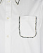Белая поплиновая рубашка с вышивкой No. 21 | Фото 3