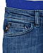Синие джинсы slim fit с резинкой на поясе Emporio Armani | Фото 3