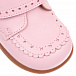 Розовые ботинки из кожи с перфорированным кантом  | Фото 6