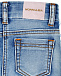 Зауженные джинсы с оборками Monnalisa | Фото 5