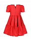 Красное платье с логотипом из страз Monnalisa | Фото 3
