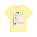 Желтая футболка с принтом &quot;ежедневник&quot; MM6 Maison Margiela | Фото 1
