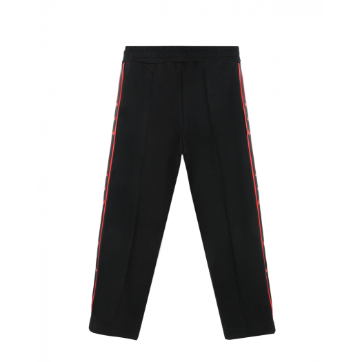 Черные спортивные брюки с красными лампасами Off-White | Фото 1