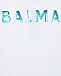 Белая футболка с лого Balmain | Фото 3