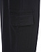 Черные спортивные брюки с накладными карманами 5 Preview | Фото 6