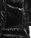 Черный пуховик с капюшоном Monnalisa | Фото 4