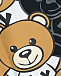 Свитшот с принтом &quot;медвежата&quot;, черный Moschino | Фото 3