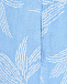 Голубые шорты с цветочным принтом 120% Lino | Фото 6