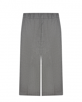 Укороченные серые брюки IL Gufo Серый, арт. A21PL349N0073 071 NICKEL GRE | Фото 2