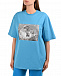 Голубая футболка с фотопринтом MSGM | Фото 6