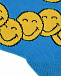 Голубые носки с принтом &quot;смайлы&quot; Happy Socks | Фото 2