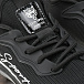 Черные кроссовки-носки с лого Philipp Plein | Фото 6