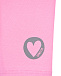 Розовые леггинсы с сердечком Sanetta Kidswear | Фото 3