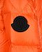 Оранжевая куртка-пуховик с капюшоном Moncler | Фото 5