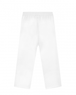 Белые спортивные брюки с черным логотипом MM6 Maison Margiela Белый, арт. M60088 MM006 M6100 | Фото 2