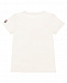 Белая футболка с разноцветным логотипом Moncler | Фото 2