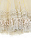 Кремовое платье с кружевом по подолу Fendi | Фото 4
