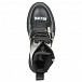 Черные кожаные ботинки с флисовой подкладкой Moschino | Фото 5