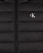 Черная куртка с белым логотипом Calvin Klein | Фото 3