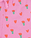 Спортивный костюм с вышивкой &quot;тюльпаны&quot;, розовый Stella McCartney | Фото 6