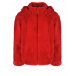 Красная куртка из эко-меха Karl Lagerfeld kids | Фото 1