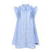 Платье в бело-голубую полоску MSGM | Фото 1