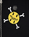 Черная спортивная куртка с принтом &quot;smile-череп&quot; Philipp Plein | Фото 3