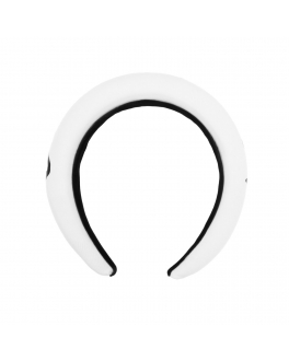 Белый ободок с черным лого MM6 Maison Margiela Белый, арт. M60140 MM050 M6100 | Фото 2
