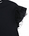 Черная футболка с рукавами-крылышками Brunello Cucinelli | Фото 3