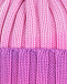 Шерстяная шапка с отворотом цвета фуксии Regina | Фото 3