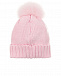 Розовая шапка с вышивкой пайетками Regina | Фото 2