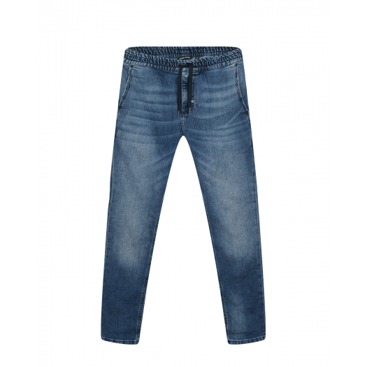 Синие джинсы с поясом на кулиске Antony Morato | Фото 1