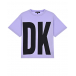 Фиолетовая футболка с черным логотипом  | Фото 1
