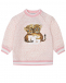 Свитшот со сплошным лого, розовый Dolce&Gabbana | Фото 1