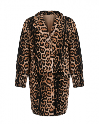 Леопардовое пальто из овчины Yves Salomon | Фото 1