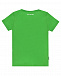 Зеленая футболка с принтом &quot;футбольный мяч&quot; Bikkembergs | Фото 2