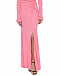 Розовое платье с разрезом и драпировкой ROHE | Фото 7
