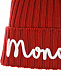 Красная шерстяная шапка с лого Moncler | Фото 5