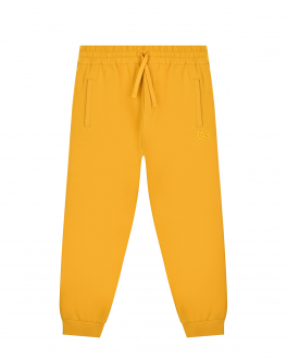 Желтые спортивные брюки с логотипом в тон Dolce&Gabbana Желтый, арт. L4JPET G7BYI A0106 | Фото 1