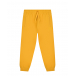 Желтые спортивные брюки с логотипом в тон Dolce&Gabbana | Фото 1