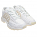 Белые кроссовки с резиновыми вставками Adidas | Фото 1