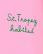 Розовая футболка с принтом &quot;St Tropez&quot; Saint Barth | Фото 3